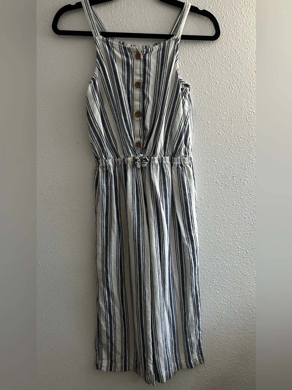 OshKosh B'gosh Blue & White Striped Romper